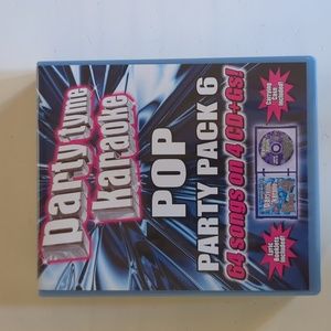 Party tyme Karaoke Pop Party Pack 6, 64 songs on 4 cds